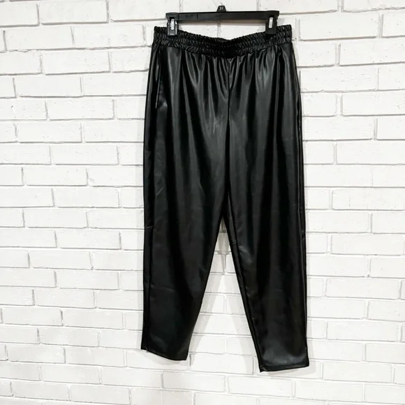 Fabletics Women’s Faux Leather Joggers - Picture 1 of 7